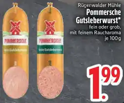 Edeka Rügenwalder Mühle Pommersche Gutsleberwurst Angebot