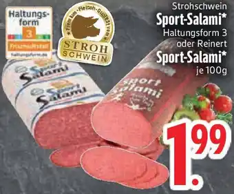 Edeka Strohschwein Sport-Salami oder Reinert Sport-Salami Angebot