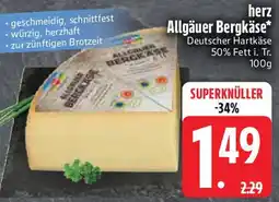 Edeka herz Allgäuer Bergkäse Angebot