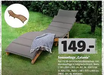 Hagebau Sonnenliege „Catania” Angebot