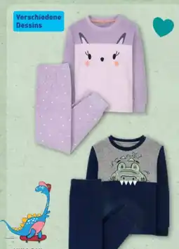 Aldi Nord Lily & Dan Kleinkinder- Frottee-Pyjama Angebot