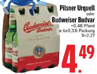 Edeka Pilsner Urquell oder Budweiser Budvar Angebot