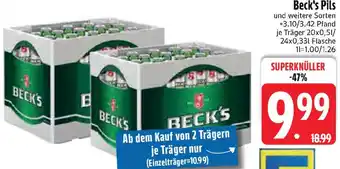 Edeka Beck's Pils Angebot