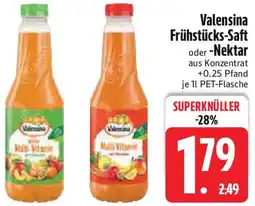 Edeka Valensina Frühstücks-Saft oder Nektar Angebot