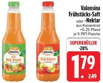 Edeka Valensina Frühstücks-Saft oder Nektar Angebot