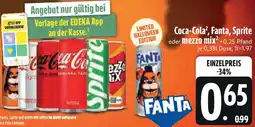 Edeka Coca-Cola, Fanta, Sprite oder mezzo mix Angebot