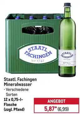 METRO Staatl. Fachingen Mineralwasser Angebot