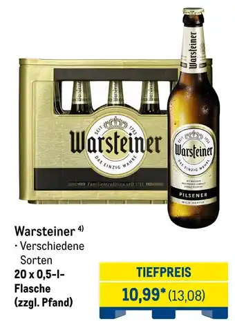 METRO Warsteiner Angebot