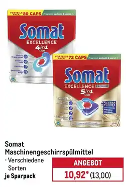 METRO Somat Maschinengeschirrspülmittel Angebot
