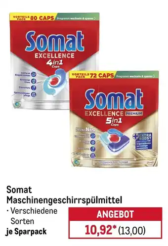 METRO Somat Maschinengeschirrspülmittel Angebot