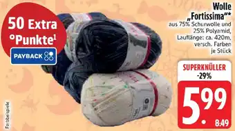 Edeka Wolle ,,Fortissima" Angebot