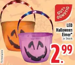 Edeka Gut & Günstig LED Halloween Eimer Angebot