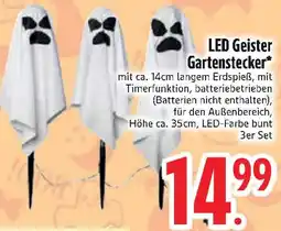 Edeka LED Geister Gartenstecker Angebot
