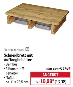 METRO Tarrington House Schneidbrett mit Auffangbehälter Angebot