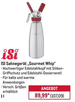 METRO ISI Sahnegerät ,,Gourmet Whip" 1 l Angebot