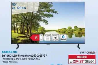 METRO SAMSUNG 50" UHD-LED-Fernseher GU50CU6979 Angebot