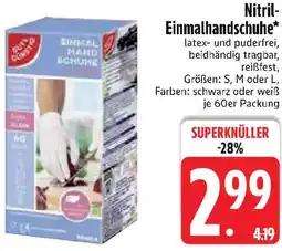 Edeka Gut & Günstig Nitril Einmalhandschuhe Angebot