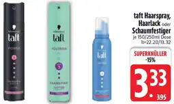 Edeka taft Haarspray, Haarlack oder Schaumfestiger Angebot