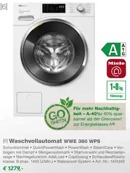 EP Miele Waschvollautomat WWE 380 WPS Angebot