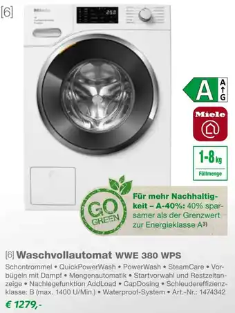 EP Miele Waschvollautomat WWE 380 WPS Angebot
