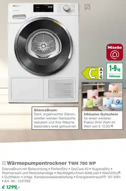 EP Miele Wärmepumpentrockner TWH 780 WP Angebot