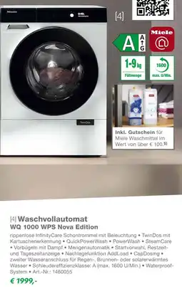 EP Miele Waschvollautomat WQ 1000 WPS Nova Edition Angebot