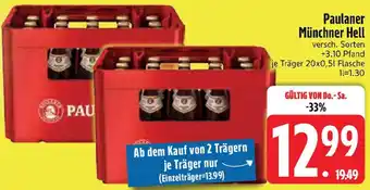 Edeka Paulaner Münchner Hell Angebot