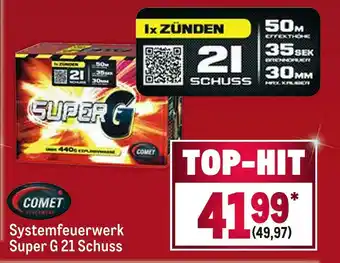 METRO Comet systemfeuerwerk super g 21 schuss Angebot