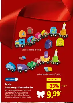 Lidl Lupilu geburtstagszug Angebot