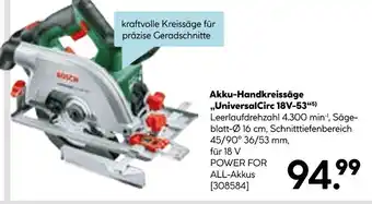 Hellweg Bosch akku-handkreissäge „universalcirc 18v-53“5) Angebot