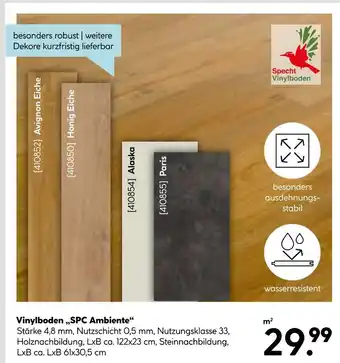 Hellweg Specht vinylboden vinylboden „spc ambiente“ Angebot