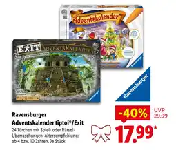 Lidl Ravensburger adventskalender tiptoi Angebot