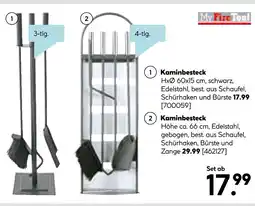 Hellweg My fire tool kaminbesteck höhe 60x15 cm Angebot