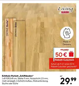 Hellweg Haro echtholz-parkett „schiffsboden“ Angebot