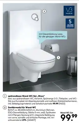 Hellweg Spülrandloses wand-wc-set „waco“ Angebot