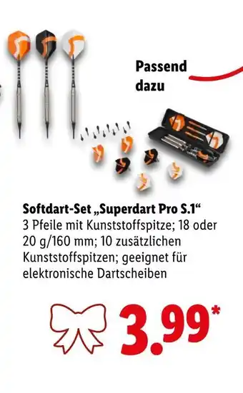 Lidl Softdart-set „superdart pro s.1“ Angebot