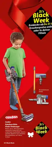 Lidl Casdon kabelloser kleinkinder-staubsauger Angebot