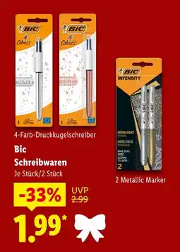 Lidl Bic 4-farb-druckkugelschreiber Angebot