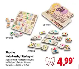 Lidl Playtive holz-puzzle/-steckspiel 27-teilig Angebot