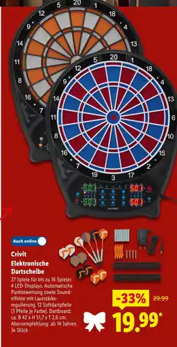 Lidl Crivit elektronische dartscheibe Angebot