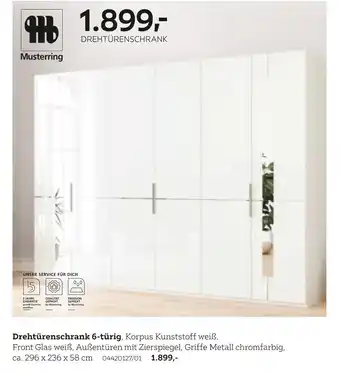 XXXLutz Musterring drehtürenschrank 6-türig Angebot