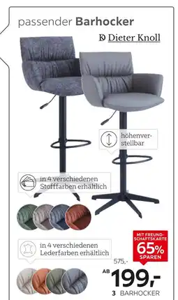 XXXLutz Dieter knoll barhocker stoff Angebot