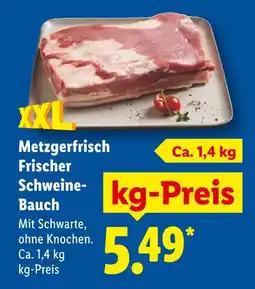 Lidl Metzgerfrisch frischer schweine-bauch Angebot