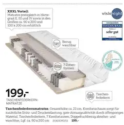 XXXLutz Taschenfederkernmatratze Angebot