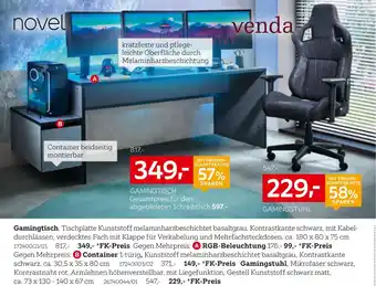 XXXLutz Novel gamingtisch Angebot