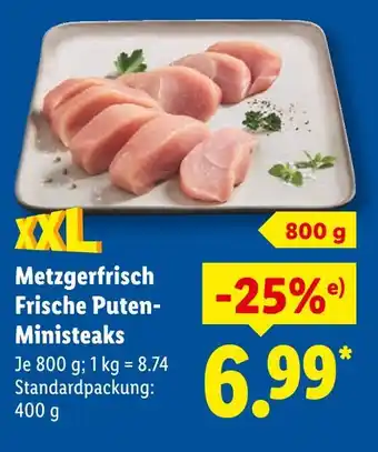 Lidl Metzgerfrisch frische puten-ministeaks Angebot