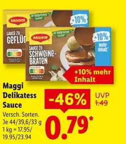 Lidl Maggi sauce zu geflügel Angebot