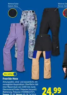 Lidl Freeride-hose Angebot