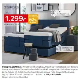 XXXLutz Boxspringbett inkl. motor Angebot