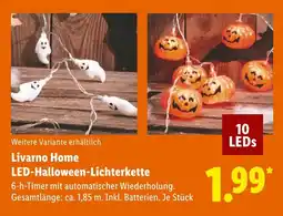 Lidl Livarno home led-halloween-lichterkette Angebot